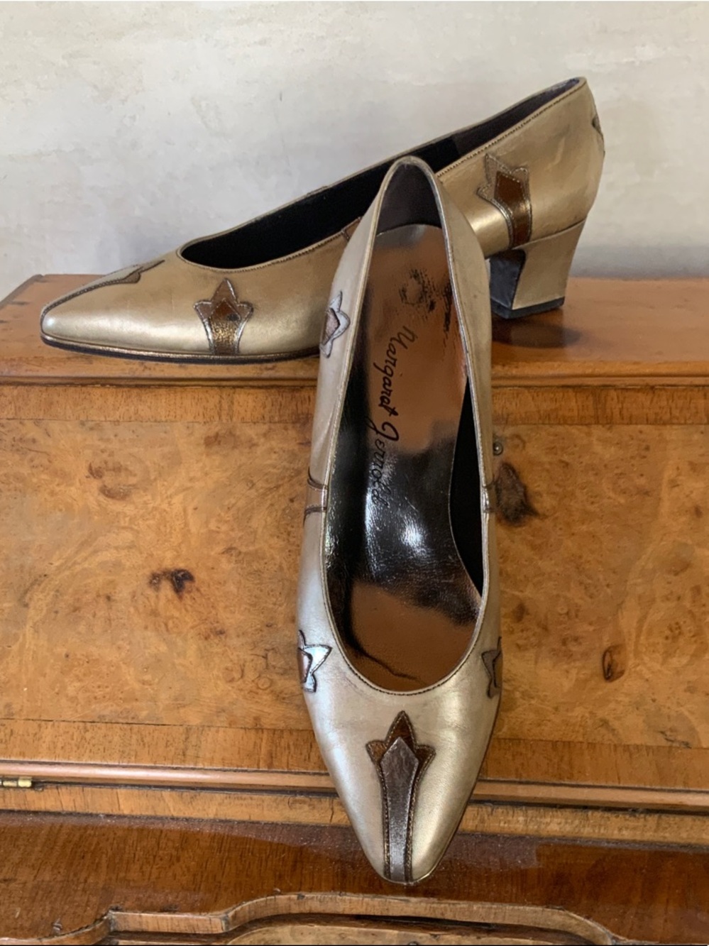 Margaret Jerrold Metallic Pumps 8M🔑🌟
